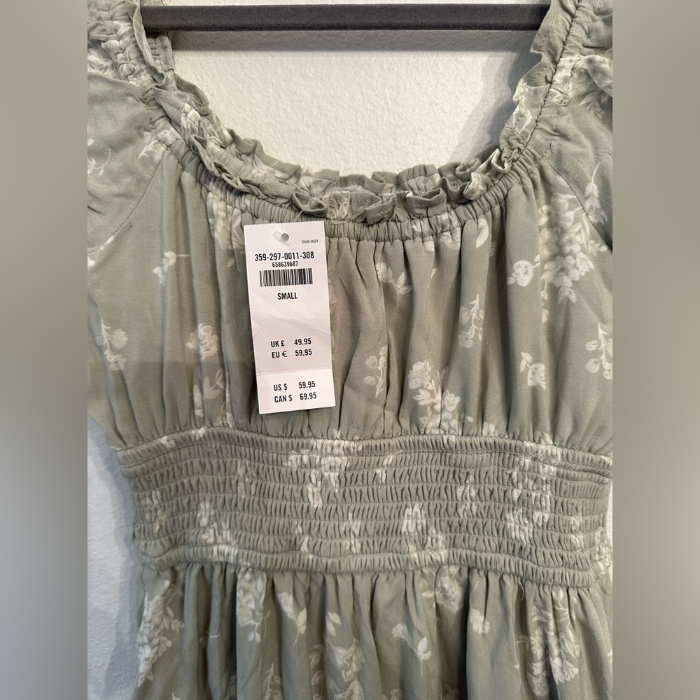 Hollister Light Green Floral Maxi Dress - Picture 7 of 8